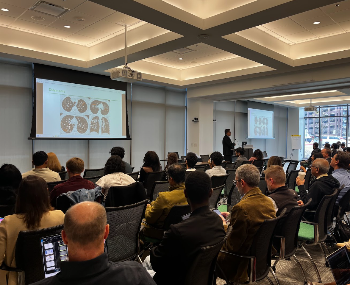 Dr. Satish Viswanath presenting at the "AI in Peds" mini-symposium held on March 25, 2026. 