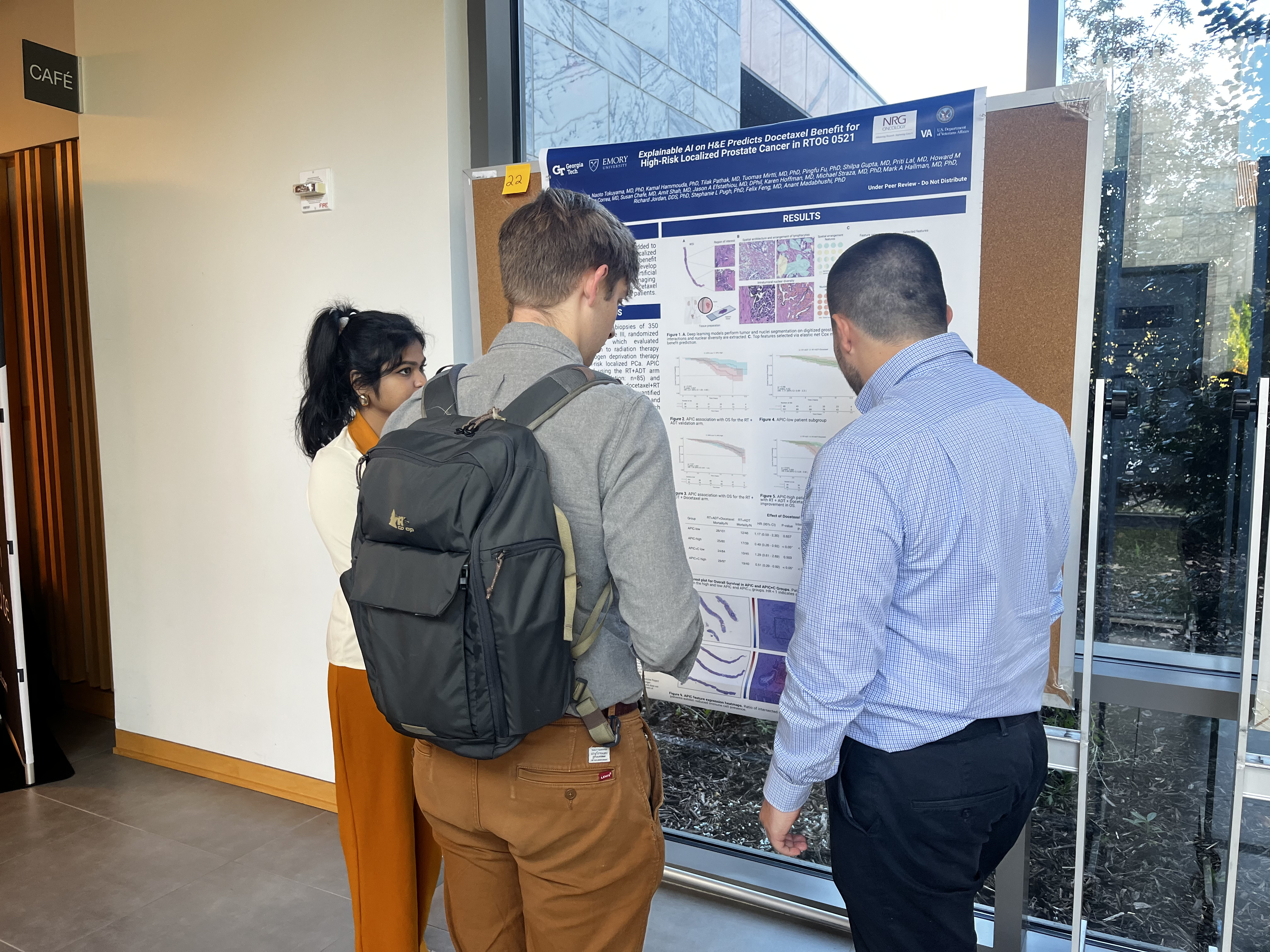 Students present their research to symposium attendees.
